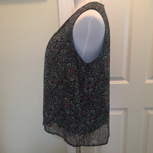 Vero Moda new sleeveless black print top - Picture 3 of 8